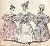 Women's dresses, 1833