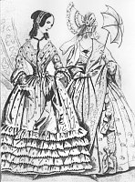 Women's dresses, 1839