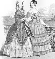 Women's dresses, 1844