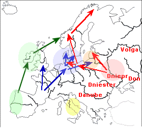 Late Ice Age migrations